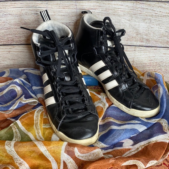 adidas Other - Adidas black leather sneakers